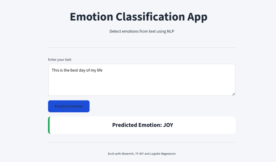 Emotion Classifier
